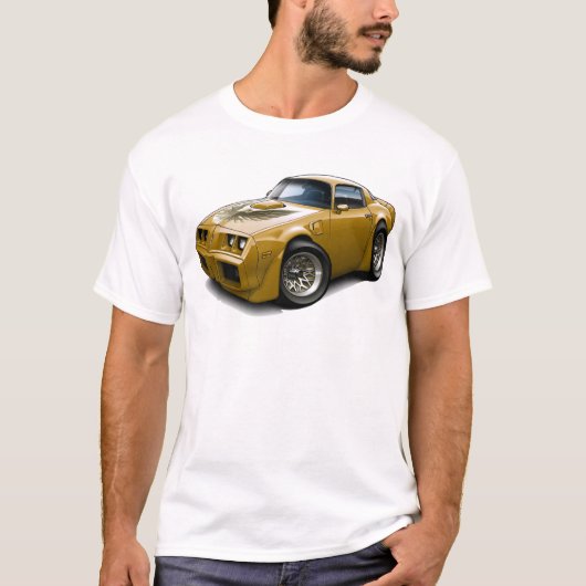 1979-1981 Trans Am Gold Car T-shirt (Voorkant)
