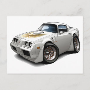 1979-1981 Trans Am White Briefkaart