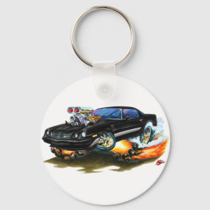 1979-81 Camaro Z28 zwarte-grijze auto Sleutelhanger