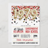1979 High School College Reunion Uitnodiging (Voorkant)