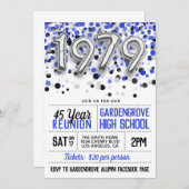 1979 High School College Reunion Uitnodiging (Voorkant / Achterkant)