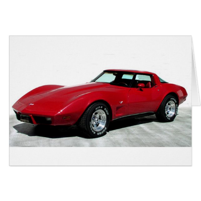 1979 Red Corvette Classic (Voorkant Horizontaal)