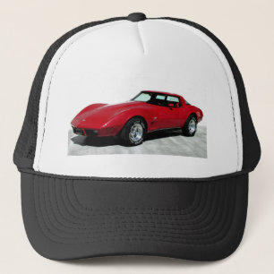 1979 Red Corvette Classic Trucker Pet