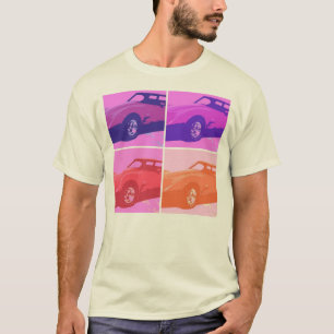 1979 Red Corvette Pop Art T-shirt