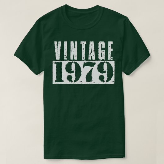 1979 Wit Tekst T-shirt (Design voorkant)