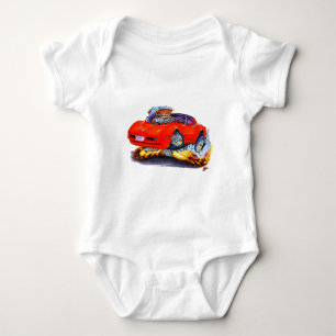 1980-82 Corvette Red Car Romper