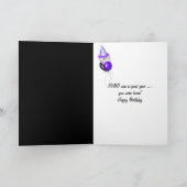 1980 Birthday Fun Facts Kaart (Binnen)