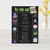 1980 Birthday Fun Facts Kaart (Gele Bloem)