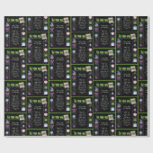 1980 Geboortejaar Trivia Cadeaupapier (Vlak)