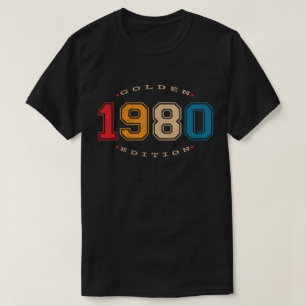 1980 Gouden Editie Retro T-shirt