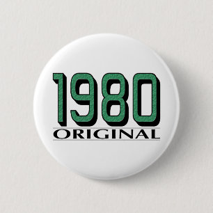 1980 Origineel Ronde Button 5,7 Cm