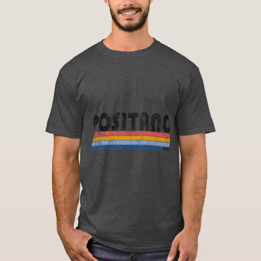 1980 Style Positano Italië T-shirt (Voorkant)
