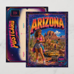 1980s Arizona ansichtkaart 80s retro Briefkaart