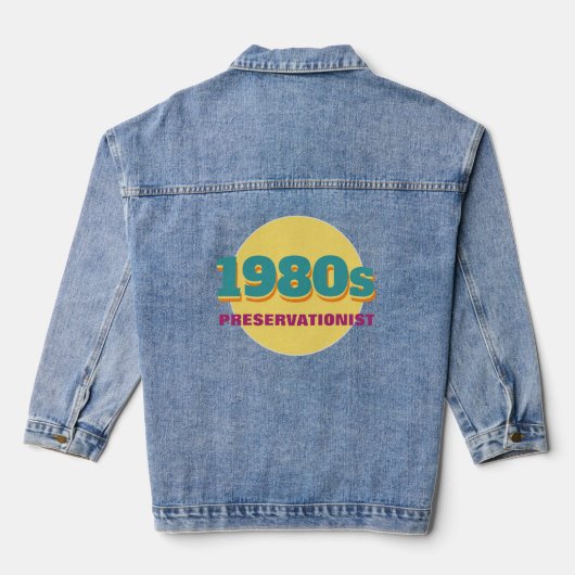 1980s Conservationist (geen hamsteraar) Denim Jacket (Achterkant)