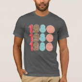 1980s Koele Retro Typografie Herhaal Schrift T-shirt (Voorkant)