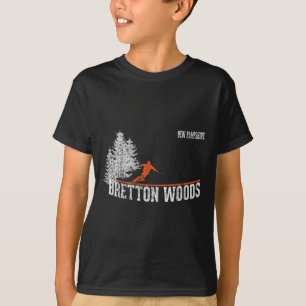 1980s Style Bretton Bossen Nh  Skiën T-shirt