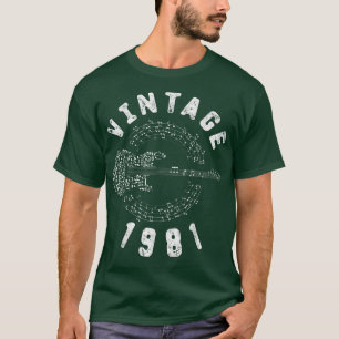 1981 Birthday Limited Edition Guitar Music T-shirt