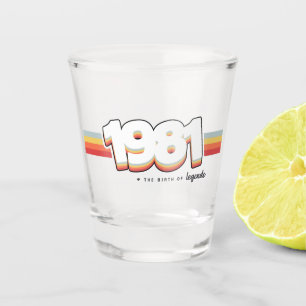 1981 De geboorte van legenden Shot Glas
