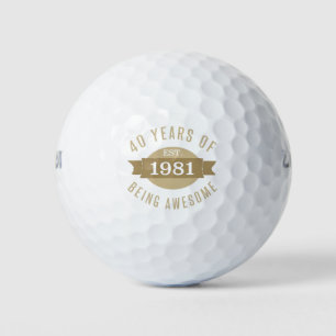 1981 Funny 40th Birthday Geweldige Golfballen