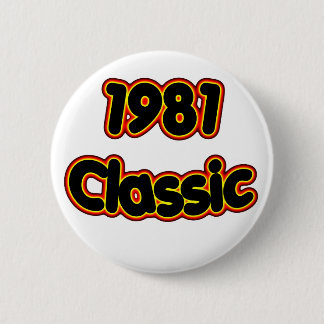 1981 Klassiek Ronde Button 5,7 Cm