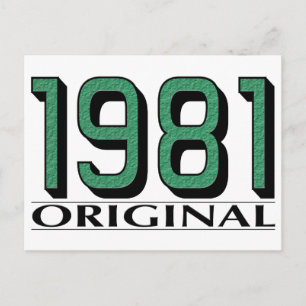 1981 Origineel Briefkaart