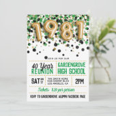 1981 Reünie van de middelbare school Kaart (Staand voorkant)