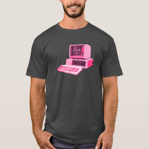 1981 Roze Retro Computer T-Shirt
