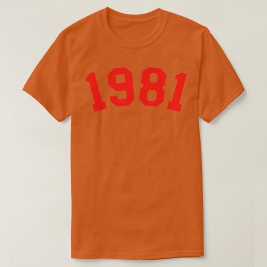 1981 T-SHIRT (Design voorkant)