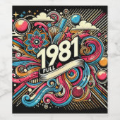 1981 WIJN ETIKET (Enkel label)