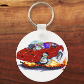 1982-1992 Trans Am Maroon Sleutelhanger (Voorkant)