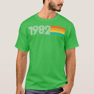  1982 39 jaar, zgn. Birthday Gift Retro T-shirt