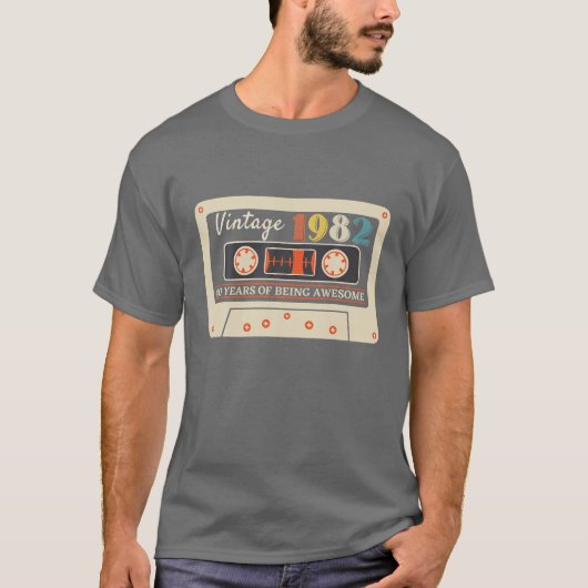 1982  40 jaar Geweldige 40 jaar T-shirt (Voorkant)