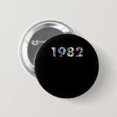 1982 4 RONDE BUTTON 5,7 CM (Voorkant /achterkant)