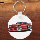 1982-92 Camaro Maroon Car Sleutelhanger (Voorkant)