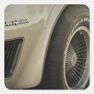 1982 Chevrolet Corvette Collector's Edition Wheel Vierkante Sticker
