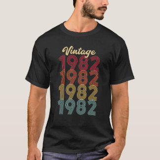  1982, gemaakt in 1982 40e verjaardag 40 jaar of t-shirt