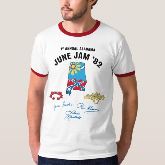 1982 June Jam  Ringer T-shirt (Voorkant)