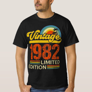1982 Limited Edition Retro Verjaardag T-shirt