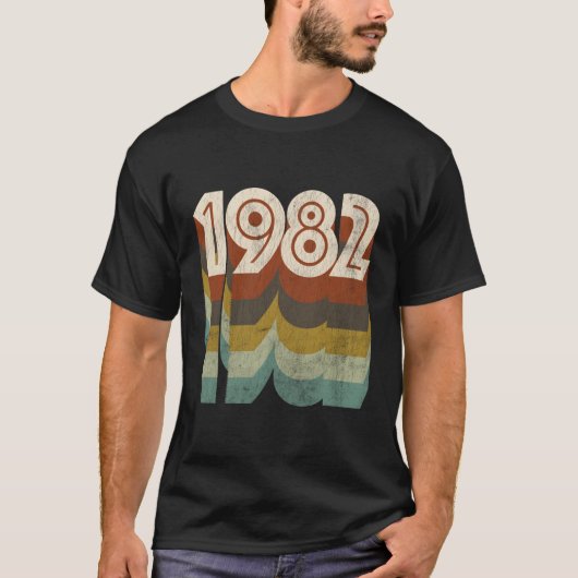 1982 Retro 38ste verjaardag T-shirt (Voorkant)