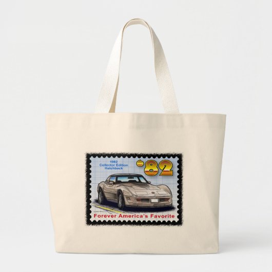 1982 Special Edition Corvette Grote Tote Bag (Voorkant)