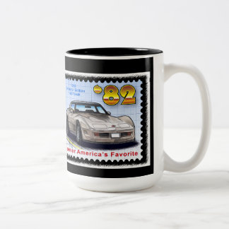 1982 Special Edition Corvette Tweekleurige Koffiemok