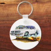 1983-88 Witte auto van glas Sleutelhanger (Voorkant)