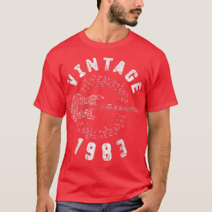  1983 Birthday Limited Edition Guitar Music T-shirt