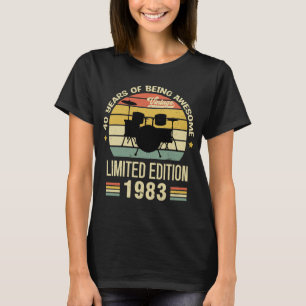  1983 Drums 40e verjaardag Drummer T-shirt