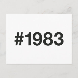 1983 Hashtag 42 Verjaardag Jubileum Briefkaart