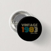  1983 Limited Edition 40th Birthday Ronde Button 3,2 Cm (Voorkant /achterkant)