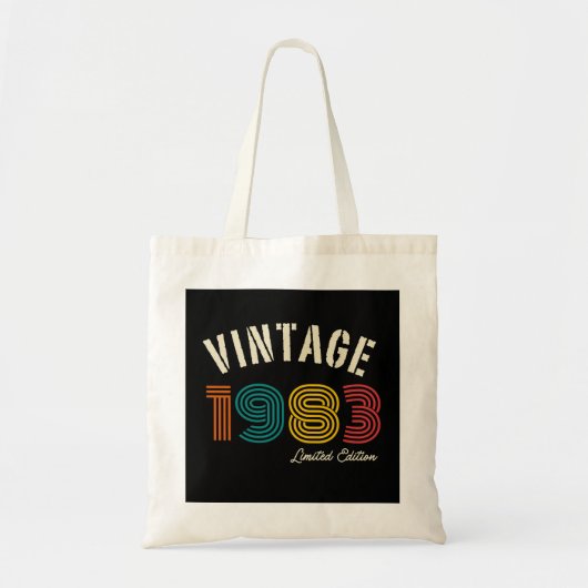  1983 Limited Edition 40th Birthday Tote Bag (Voorkant)