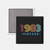 1983 Magnet Vintage, Retro - Cadeau (Recto/Verso)