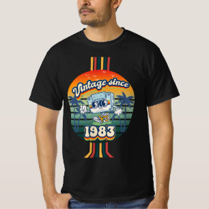 1983 Retro Throwback 42e Verjaardag T-shirt