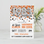 1983 Uitnodiging tot hereniging van de middelbare (Staand voorkant)